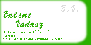 balint vadasz business card